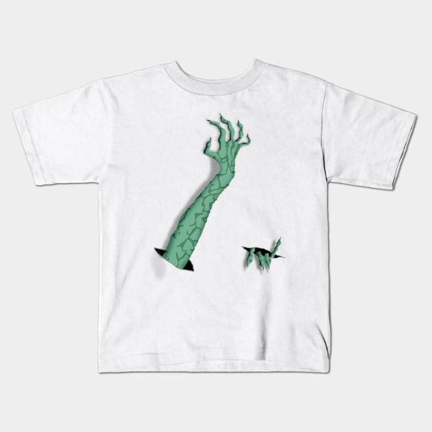 Reaching Out Kids T-Shirt by kostjuk